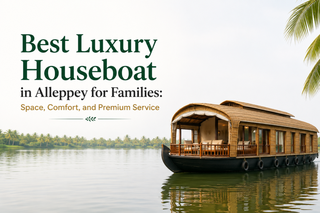 Best Luxury Houseboat in Alleppey for Families Space, Comfort, and Premium Service