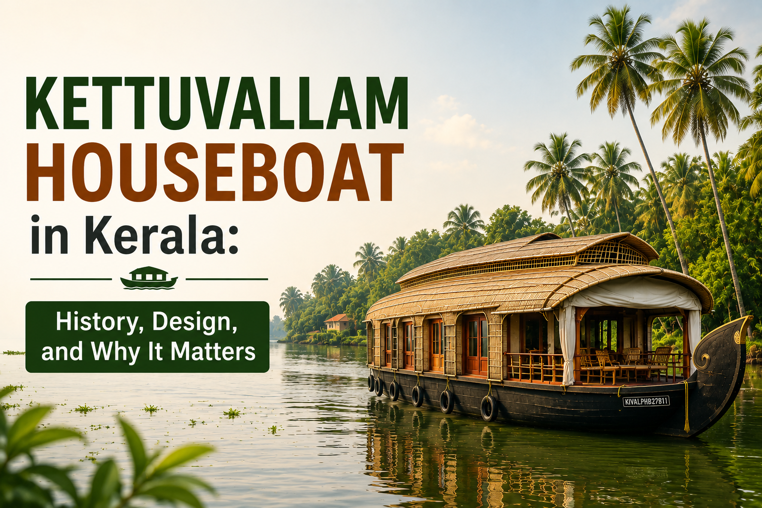 Kettuvallam Houseboat in Kerala
