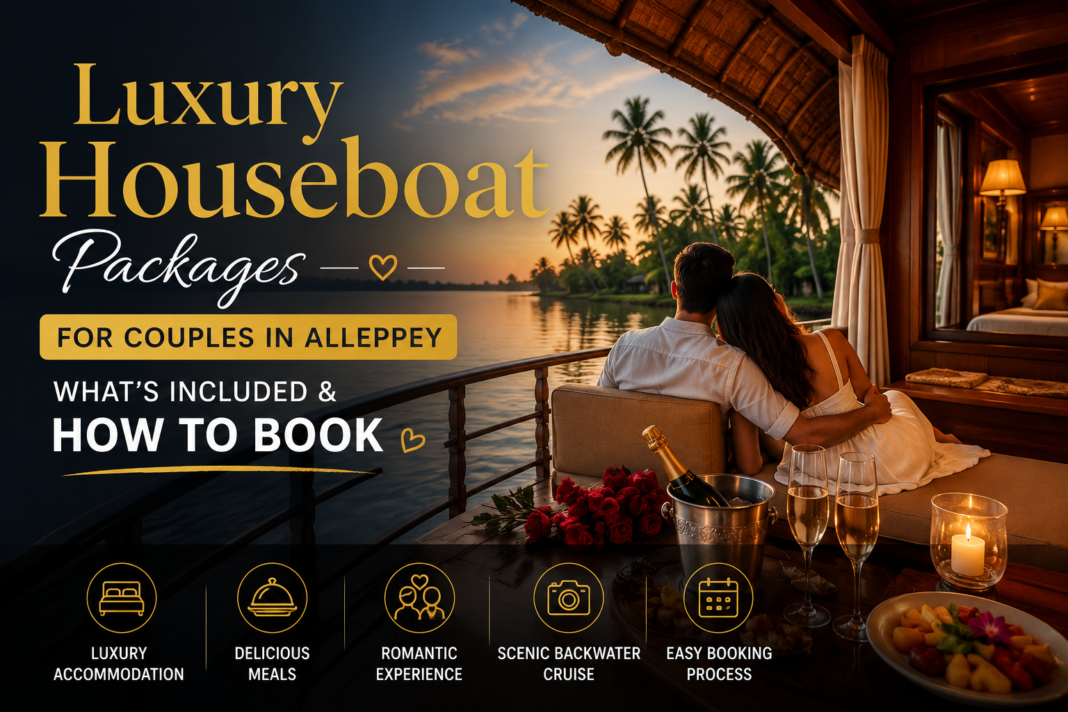 Luxury Houseboat Packages for Couples in Alleppey
