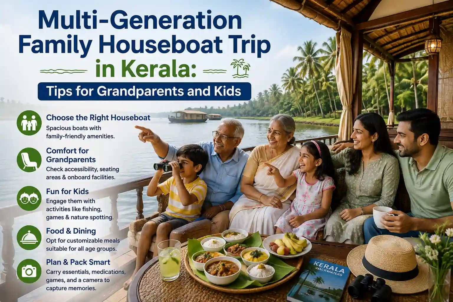 family houseboat trip Alleppey