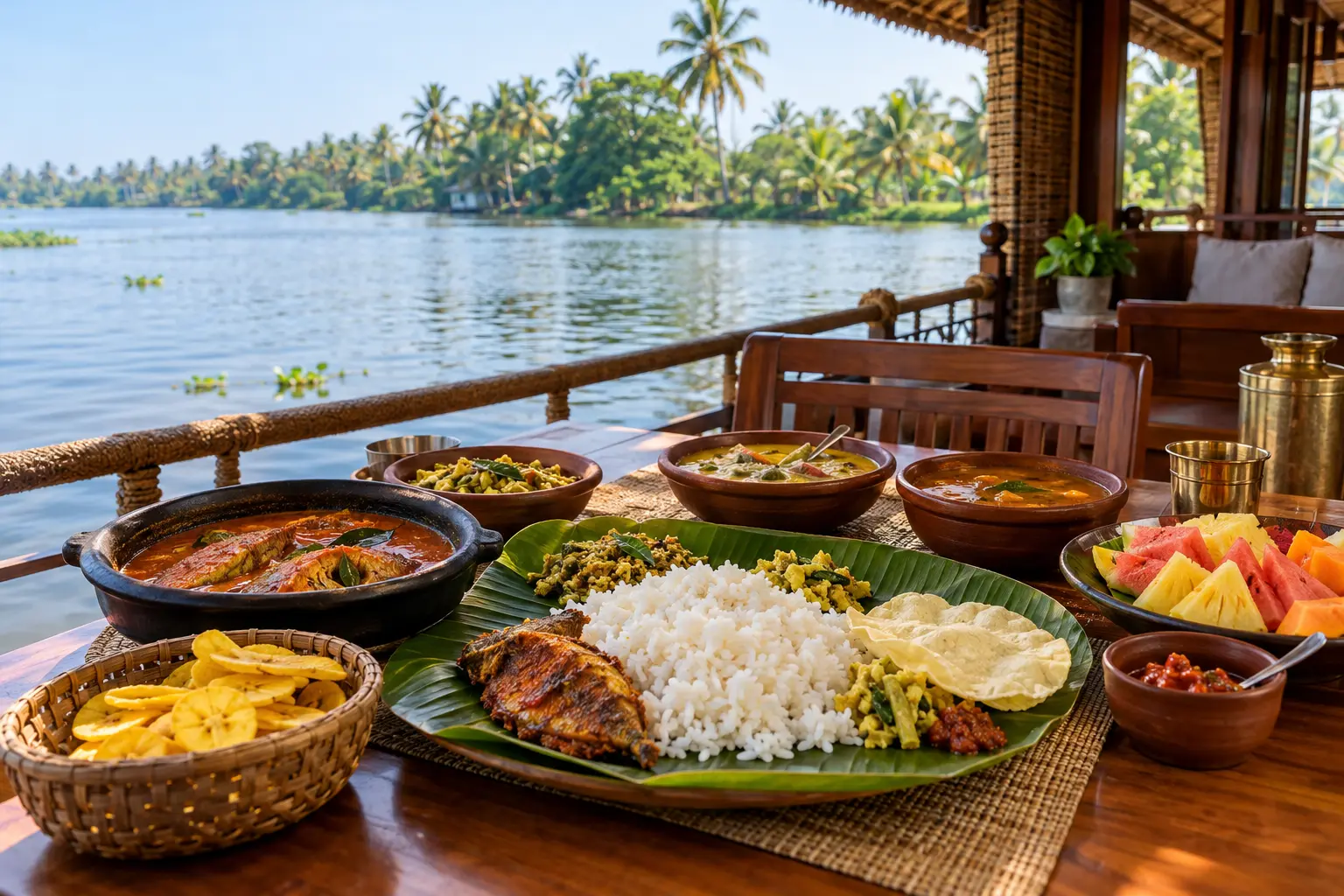 kerala houseboat food guide